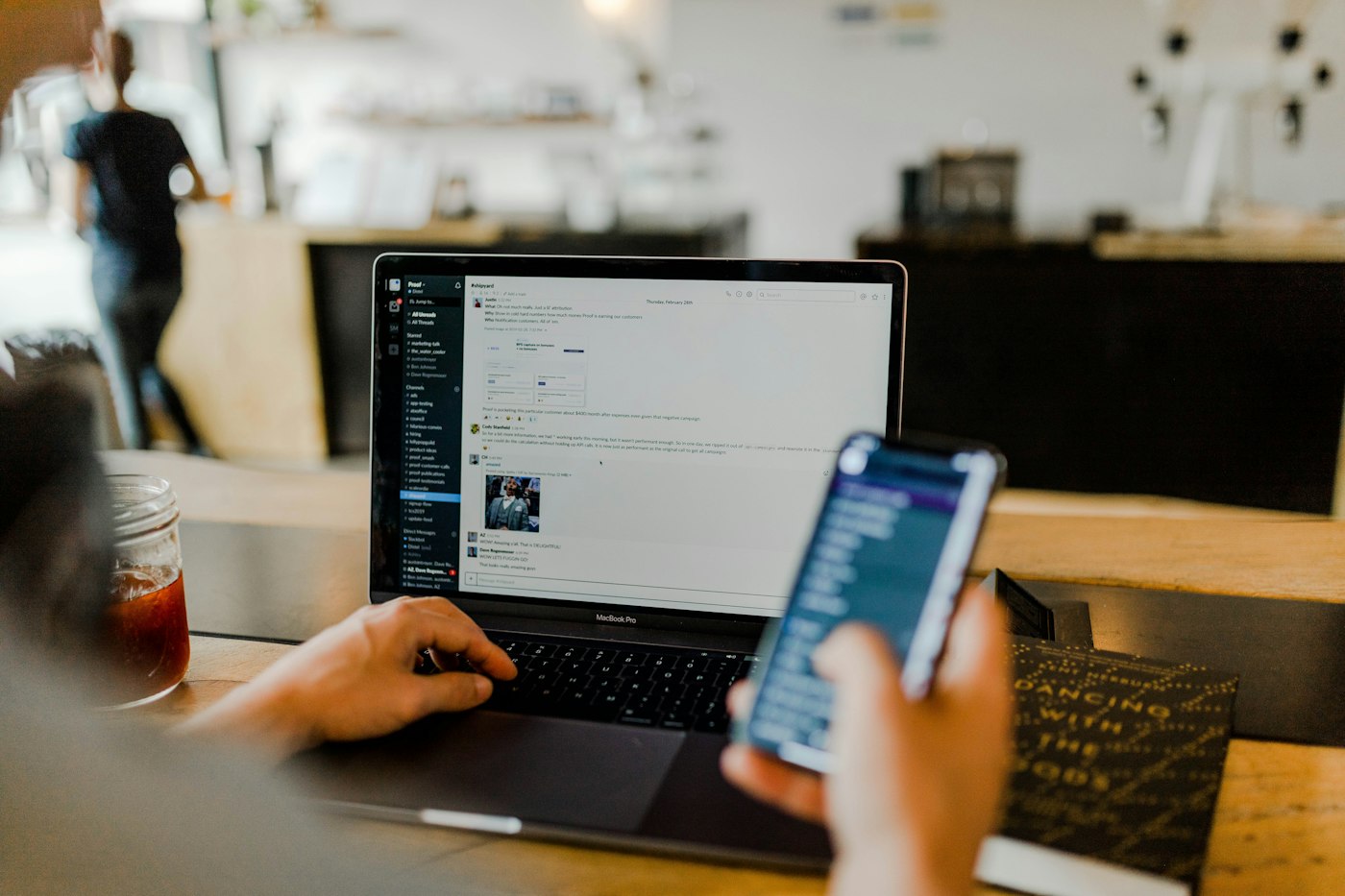 Parent searching for a local tutor on a smartphone